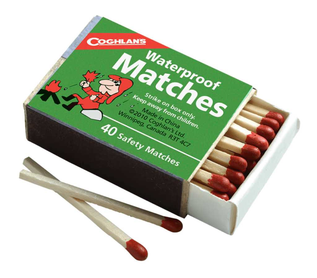 Coghlan's Waterproof Matches cold weather camping gear